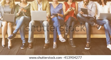 Diversity People Connection Digital Devices Browsing Concept Royalty-Free Stock Photo #413904277