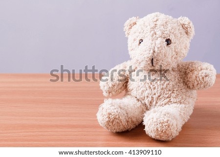 Teddy Bear on the table
