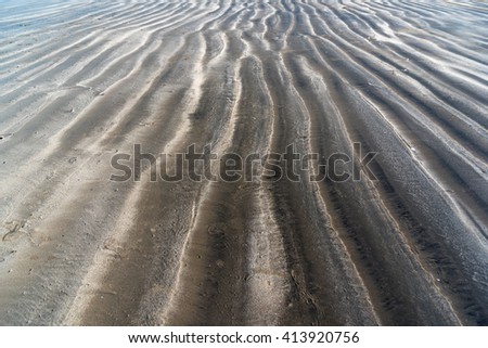 Sand texture at Devbag beach, Tarkarli, Malvan, Konkan, Maharashtra, India, Southeast Asia.