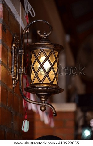 Wall lantern, decoration