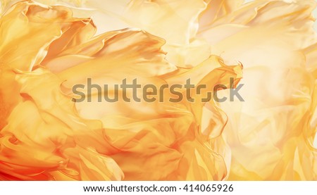 Abstract Fabric Flame Background, Artistic Waving Cloth Fractal Pattern Royalty-Free Stock Photo #414065926