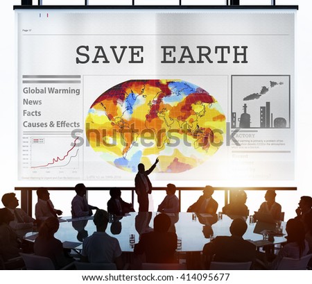 Save Earth Environment Conservation Protection Concept