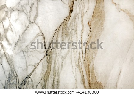White, gray and brown marble stone texture, close-up
