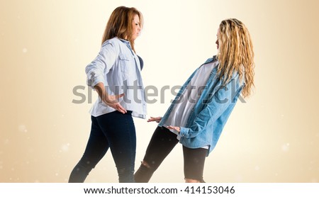 Two dancers women