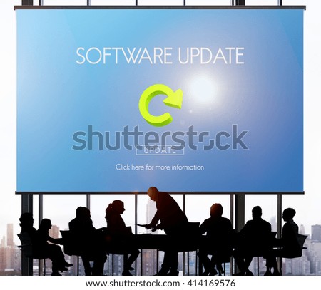 Software Update Website Webpage Networking Concept