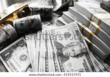 Money Black & White Stock Photo