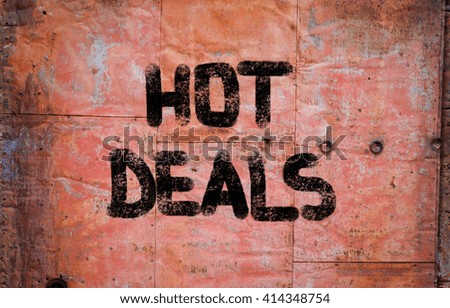 Hot Deals Concept