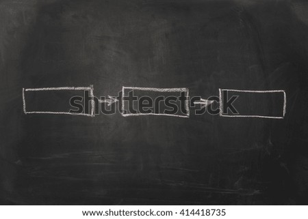 Black chalkboard concept image. Horizontal photograph.