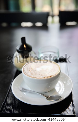 hot cappuccino coffee 