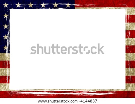 american flag frame