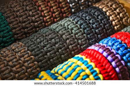 color parachute cord bracelets