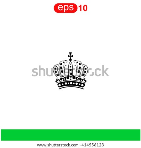Royal Crown Doodle Hand Sketch style which is an emblem for royals, government icon. 
