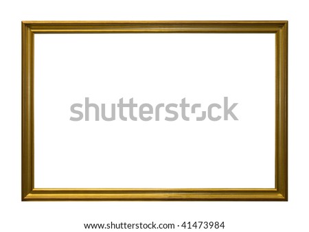 Antique picture frame with clipping path