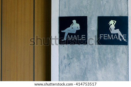 Toilet Icon signs ,man woman 
