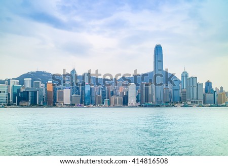 Victoria harbour, Hong Kong, China