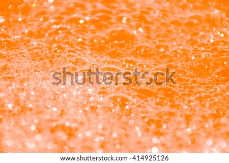 Orange Bubble Background with shimmer effect water