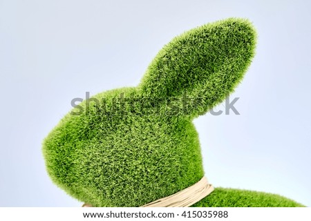 A studio photo of an conceptual Easter Rabbit