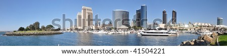 San Diego Marina and Downtown Panorama