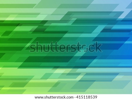 Abstract Backgrounds From Rectangles and Transparency Effect on Green/Blue Background. Vector Illustration.