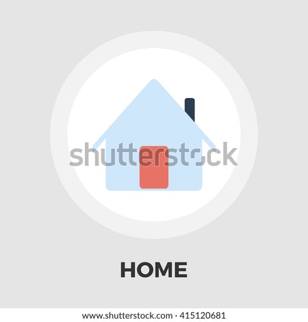 Home icon vector. Flat icon isolated on the white background. Editable EPS file. Vector illustration.