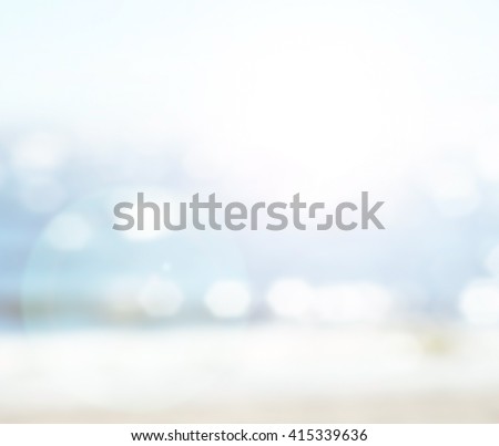 Sea bokeh blur background. Royalty-Free Stock Photo #415339636