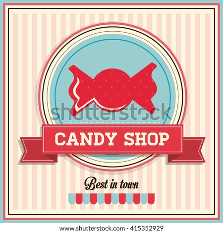 Candy design. sweet icon. dessert concept, vector illustration