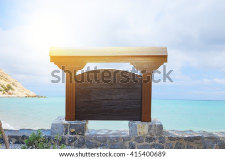 Wood Sign Board 