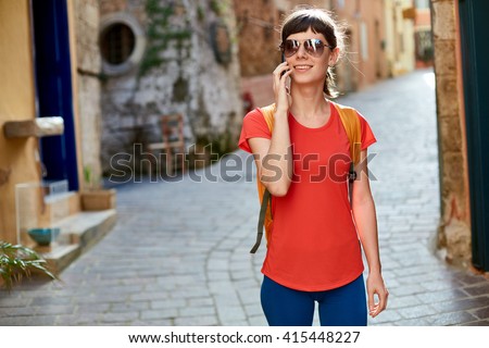 tourist in the old town