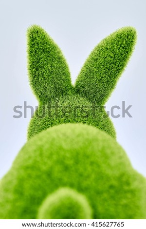 A studio photo of an conceptual Easter Rabbit