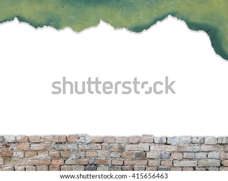 Copy space for text on brick wall background