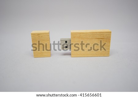 wooden USB memory stick