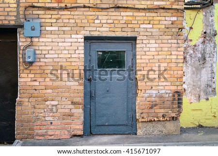 old house with doors. vintage