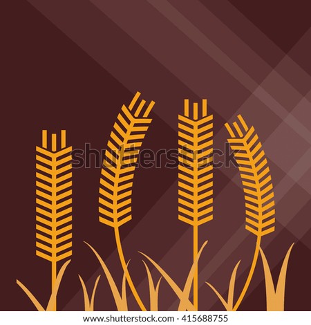 Wheat icon. grain design. Agriculture concept
