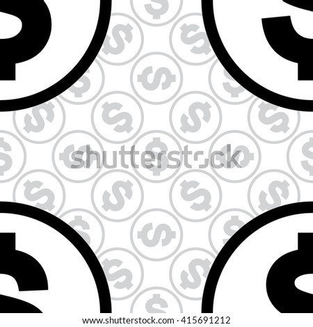 dollar sign background black modern monochrome trendy seamless simple