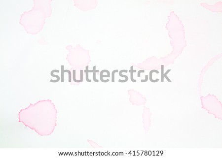 wine stain on white background