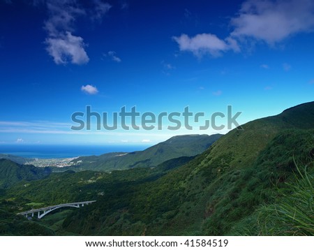 This is the landscape of "Yang-Ming" Mountain which is located in Taipei City,Taiwan.