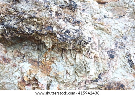 Ocean Stone Rock Surface Texture, Background of nature