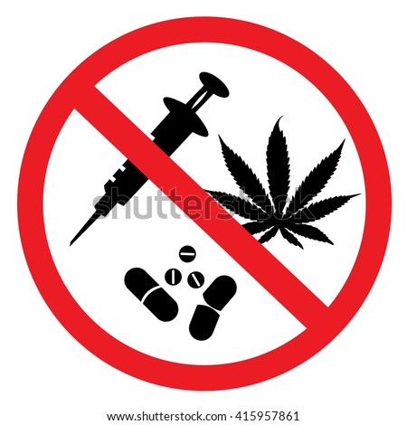 No drugs allowed Royalty-Free Stock Photo #415957861