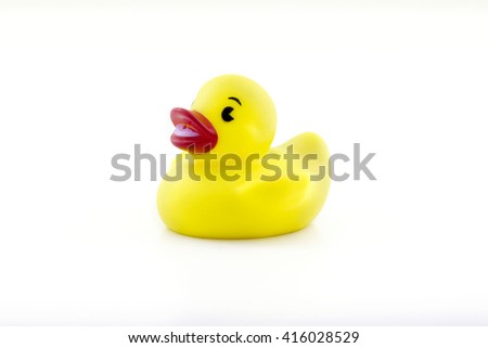 Duck dolls, toys for children, isolated on white background