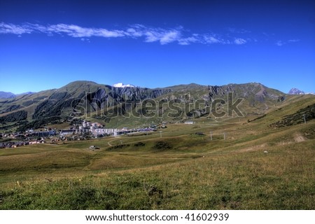 view of the french alps Royalty-Free Stock Photo #41602939