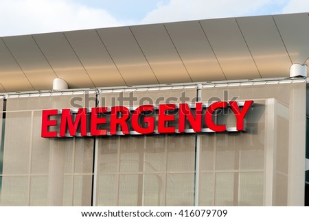 Emergency Medical Center Building Sign Health Care Hospital