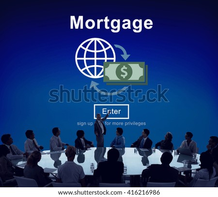 Mortgage Payment Debt Finance Website Online Concept
