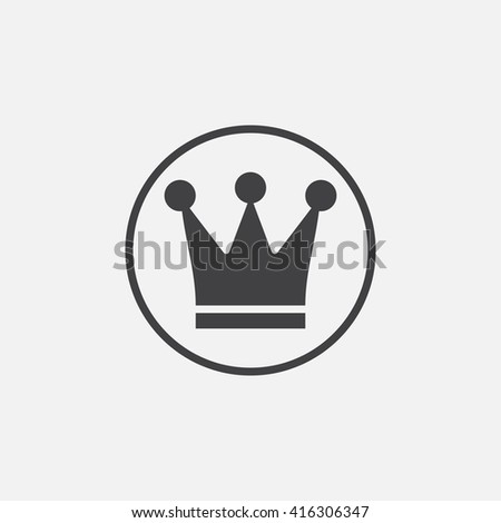 crown icon vector, solid logo illustration, pictogram isolated on white
