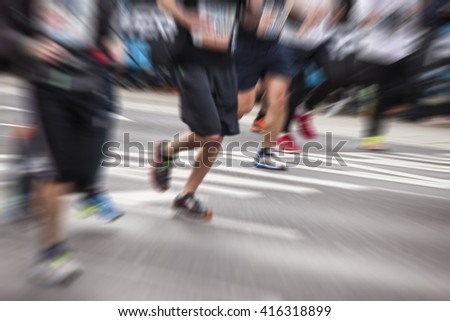 marathon runners ,sport background