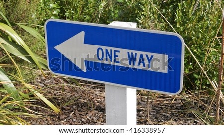 Sign telling the way