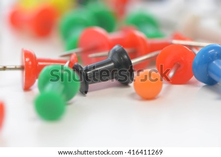Colorful of pins