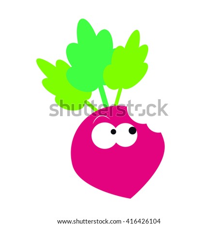 Radish with a face