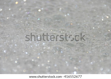 White bubble bath background