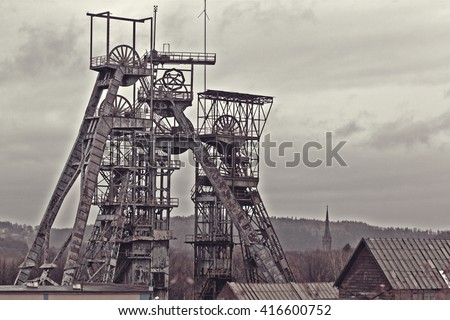 Old coal mine Royalty-Free Stock Photo #416600752