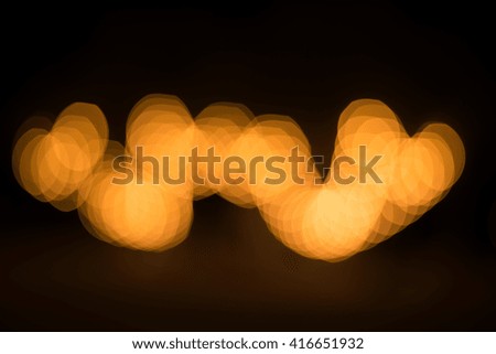 abstract background. blur bokeh. Vintage, Light from the lamp at night.